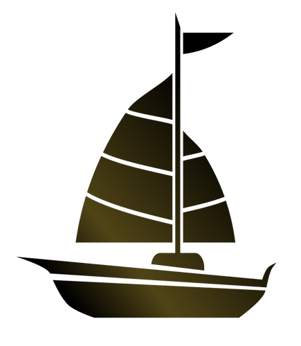 Eenvoudige zeilboot