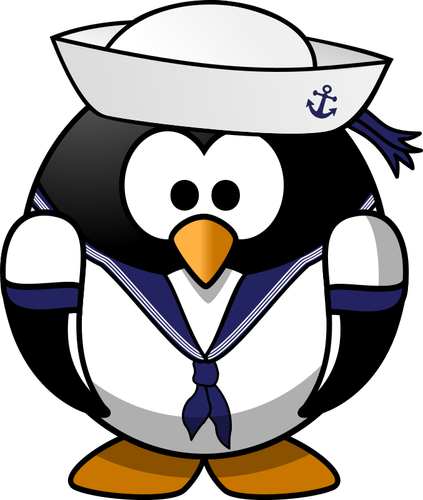 Penguin as a sailor