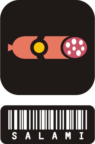 Salami icon vector image