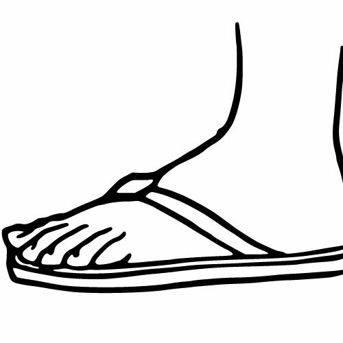 Sandaal vector afbeelding