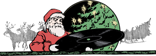 Santa and record