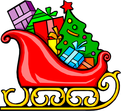 Sleigh with presents