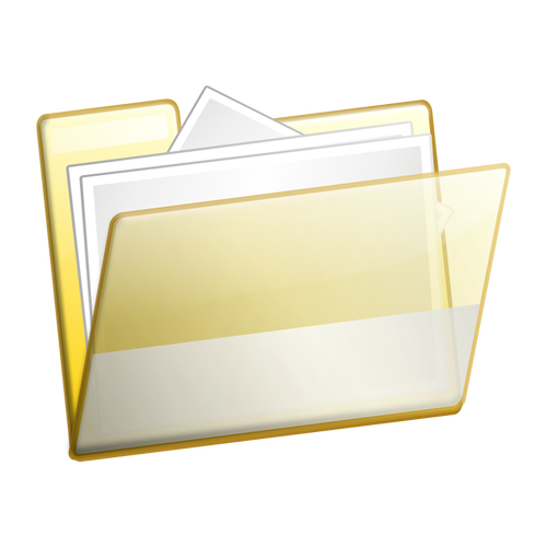 Open folder vector image