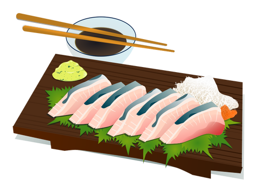 Sashimi vector image