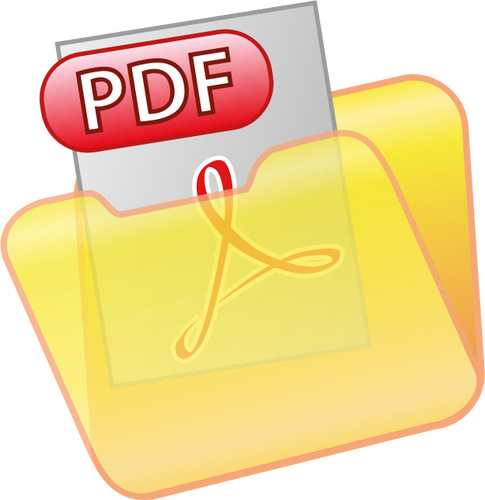 Salvar como PDF ícone vector clip-art