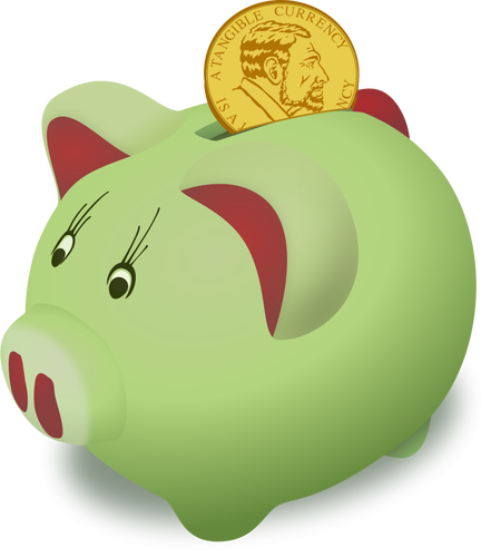 Saving Up Vector Illustration