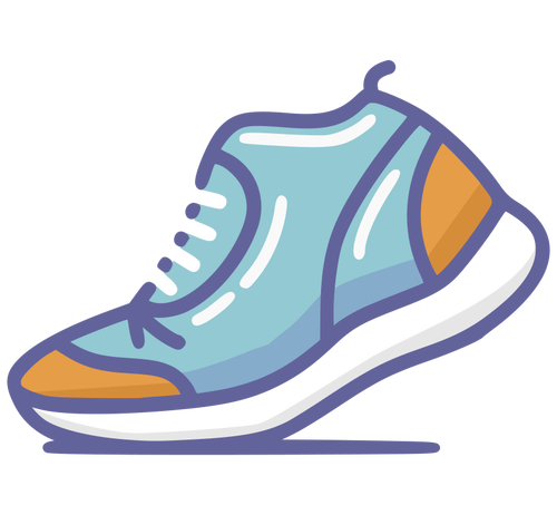 Vector shoe drawing