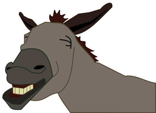Image vectorielle de sourire d’âne