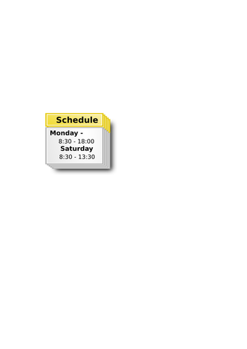 Vektor illustration av liten ikon för en schema kalender