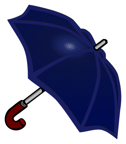Blå paraply