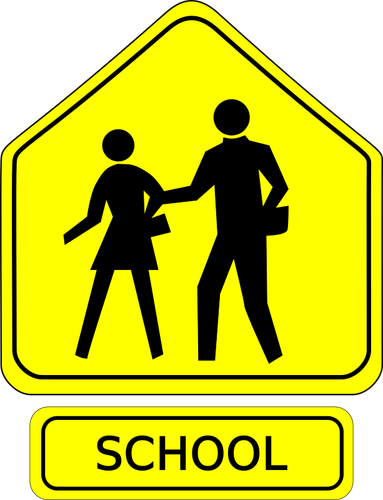 Símbolo de cruce escolar