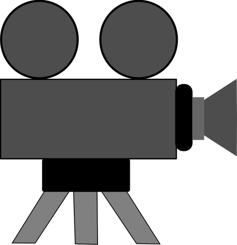 Movie camera webicon vector image