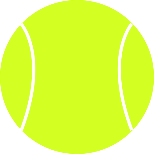 テニス ボールのベクトル描画