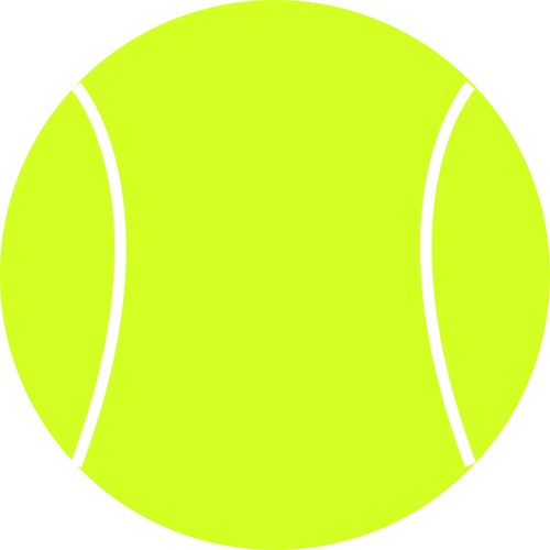 Tennis ball vector drawing