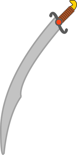 Cartoon scimitar