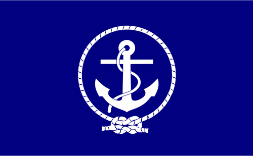 Scouts marins drapeau vectoriel