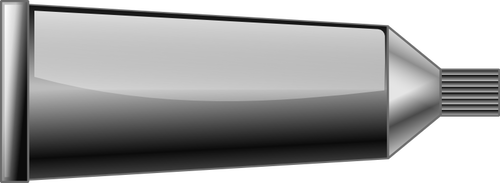 Imagem de vetor de tubo de tinta em tons de cinza