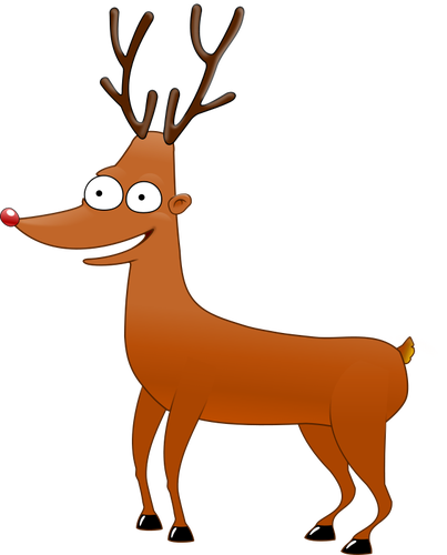 Rudolf le renne Vector Image