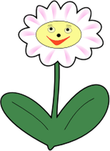 Daisy smiling vector drawing