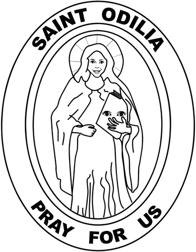 Икона Святой Odile