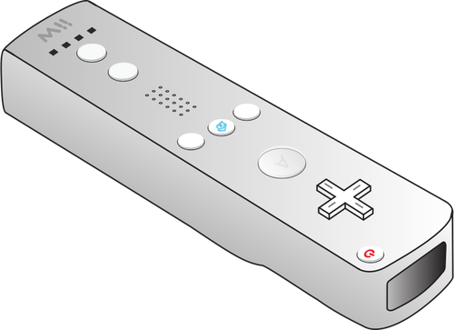 Vector image of Nintendo Wii remote control