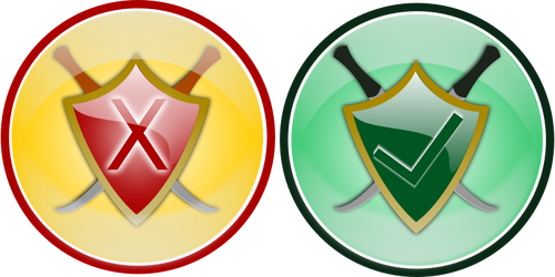 Security icon set vector image