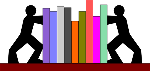 Scaffale di libri interessanti