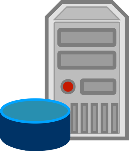 Obrázek vektorové ikony serveru databáze