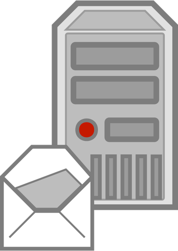 Servidor correo electrónico icono vector de la imagen