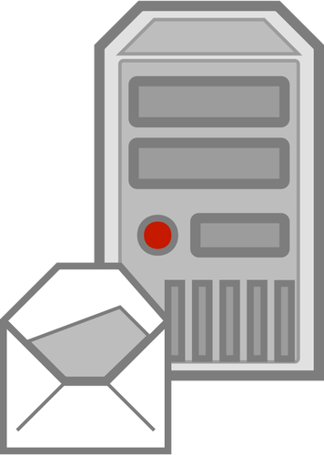 Server e-mail icon vector image