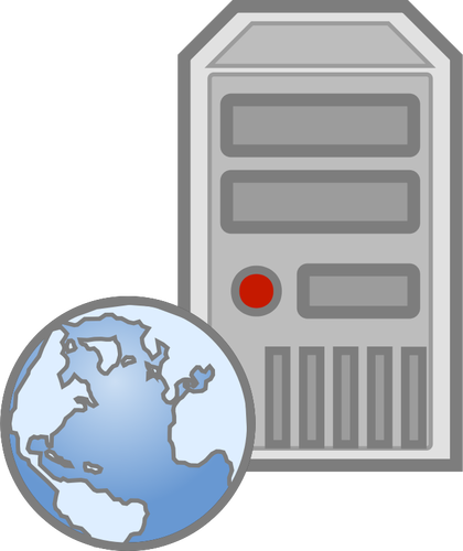 Web server icon vector image