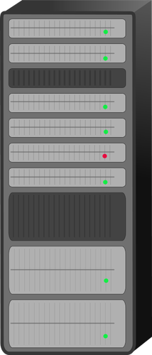 Server rack vector drawing