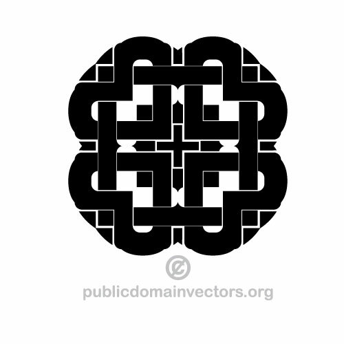 Black geometric structure vector