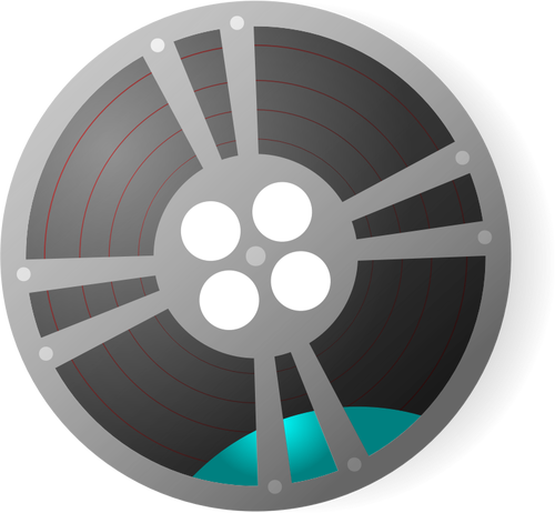 A film reel vector graphics