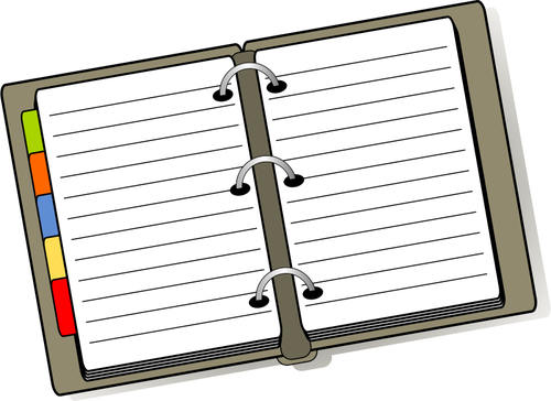 Notebook-ul de desen vector