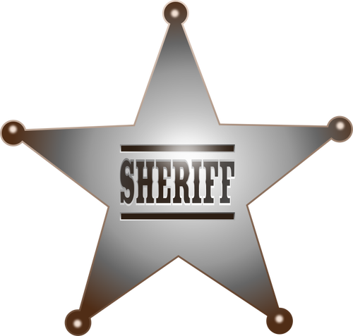 Sheriff insigna vector imagine