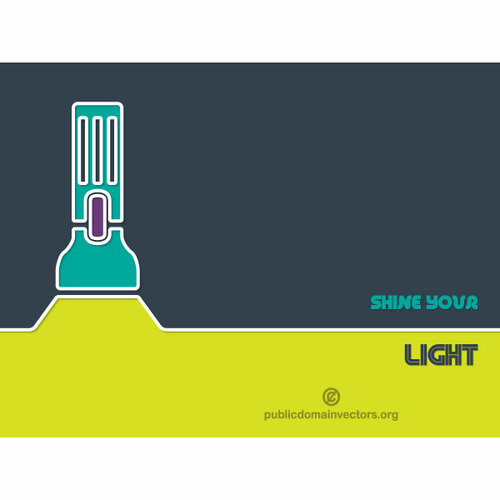 手电筒矢量图形
