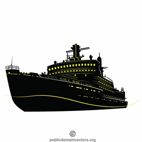 Schip silhouet vectorafbeeldingen