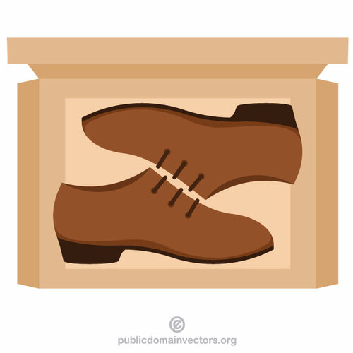 Shoes in a box | Public domain vectors