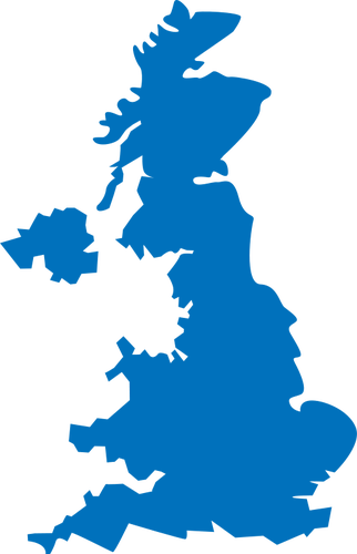 Inggris peta vektor gambar