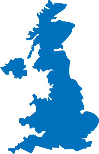 United Kingdom map vector image