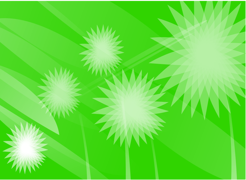 Green flowers vector wallpaper