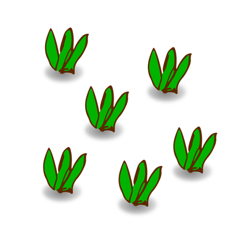Bladen av gräs vektorritning