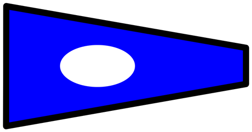 Two-colored signal flag