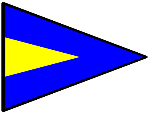 Trekantet naval flagg