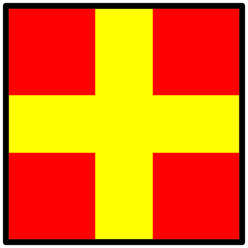 Signal flag Romeo