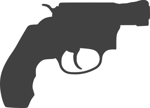 Silhouette of gun