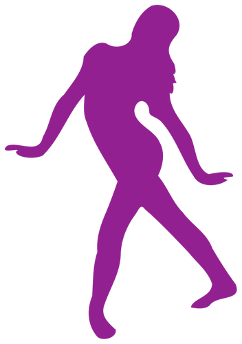 Obraz fialová tanečnice