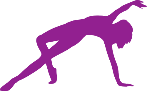 Purple dancing icon