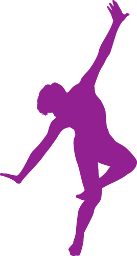 Male dancer silhouette